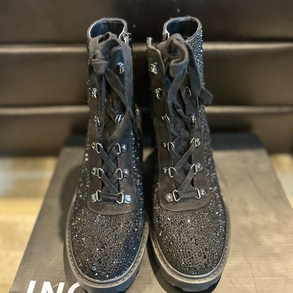 INC Black Glitter Boots - Picture 3 of 8